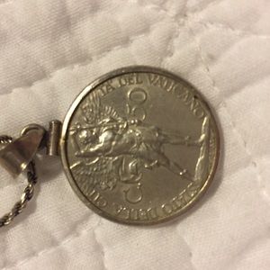 Vintage Vatican Coin Necklace